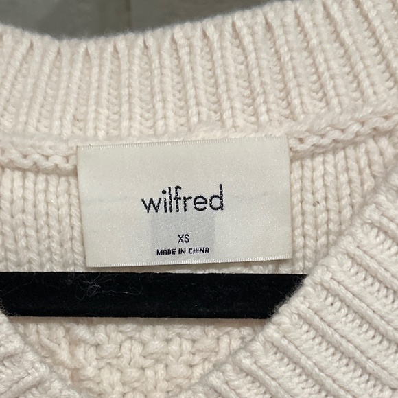 Aritzia cable knit vest cream xs - Picture 3 of 4